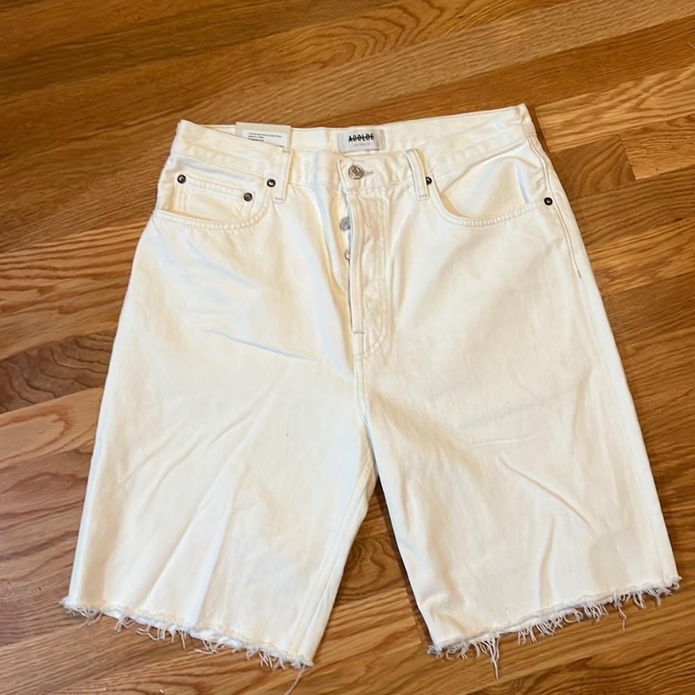 AGolde 90’s Pinch Waist Short High Rise Straight Size 30 NWT - Picture 10 of 16